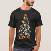 Halloween Tree met Halloween Snoep Ghost & Pumpk T-shirt (Voorkant)