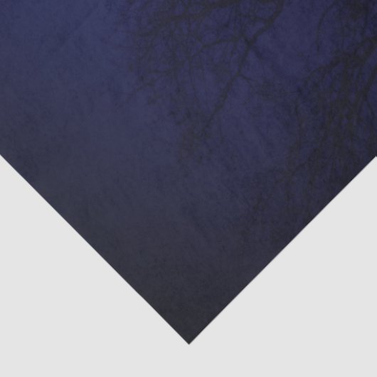 Halloween Tree Moon Crows Background Decoupage Tissuepapier (Detail)