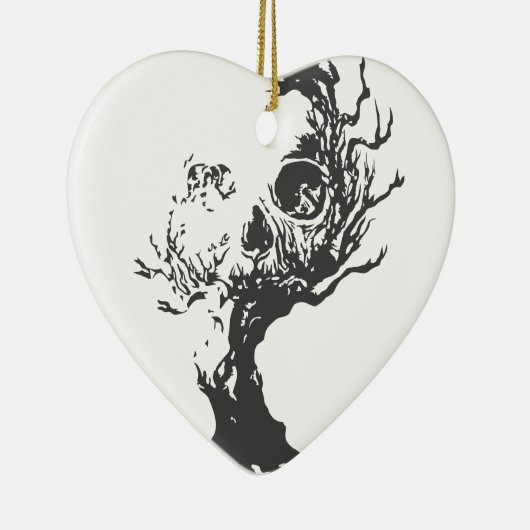 Halloween Tree Skull Keramisch Ornament