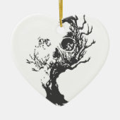 Halloween Tree Skull Keramisch Ornament (Voorkant)
