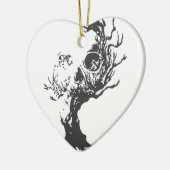Halloween Tree Skull Keramisch Ornament (Links)
