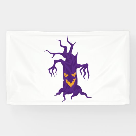 Halloween Tree Spandoek (Horizontaal)
