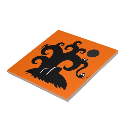 Halloween Tree Tegeltje (Zijkant)