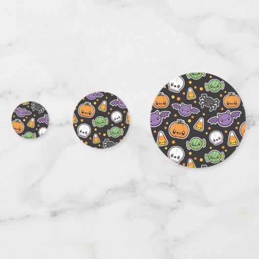 Halloween Trees confetti (Achterkanten)
