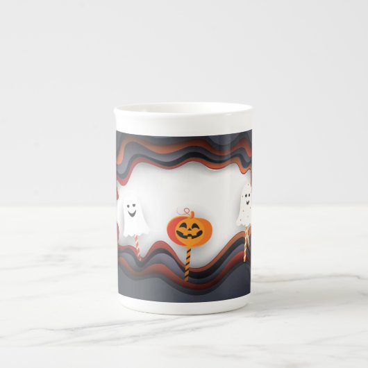 Halloween trendy design porselein kop (Voorkant)