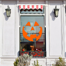 Halloween Trendy Lachende Pompoen Gezicht Window D Raamsticker