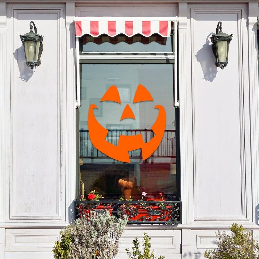Halloween Trendy Lachende Pompoen Gezicht Window D Raamsticker