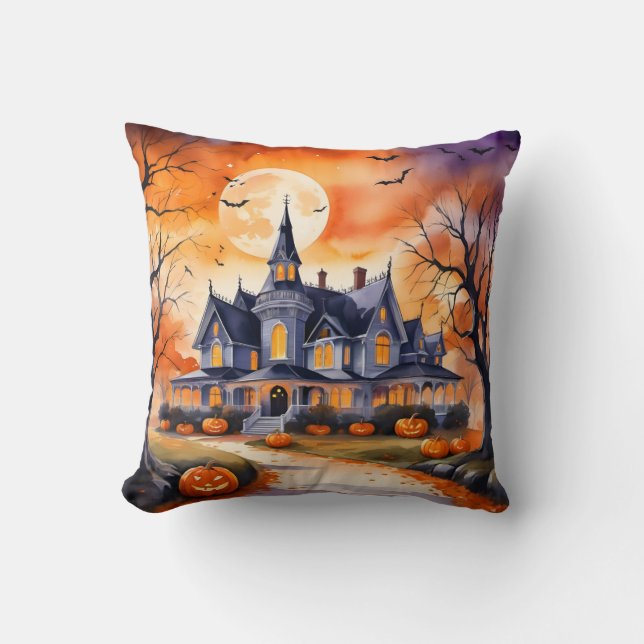 Halloween Trendy Pumpkin Autumn Collectie Kussen (Voorkant)