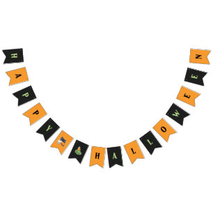 Halloween Tres party-branderbanner Vlaggetjes