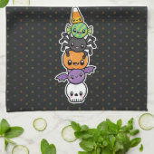 Halloween Trewel keukenhanddoek (Gevouwen)