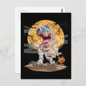 Halloween Trex Pumpkin Boys Girls Dino Briefkaart (Voorkant / Achterkant)