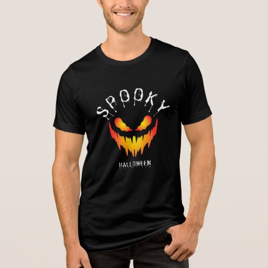HALLOWEEN Tri-Blend SHIRT (Voorkant)