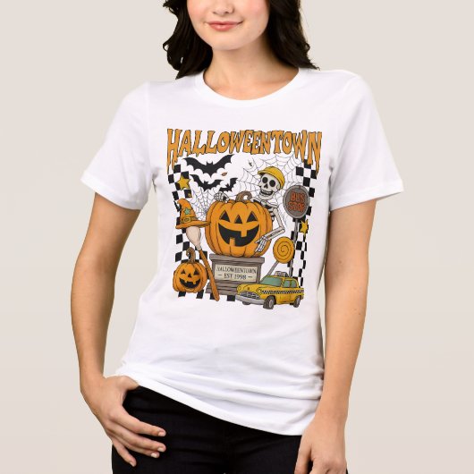 Halloween  Tri-Blend shirt (Voorkant)