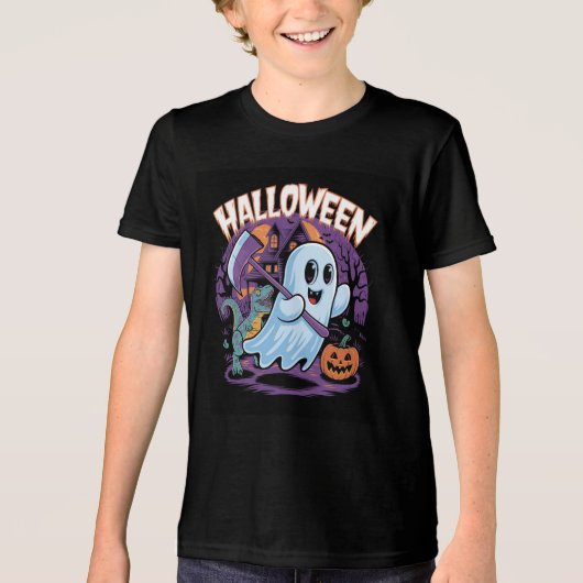 Halloween Tri-Blend Shirt (Voorkant)