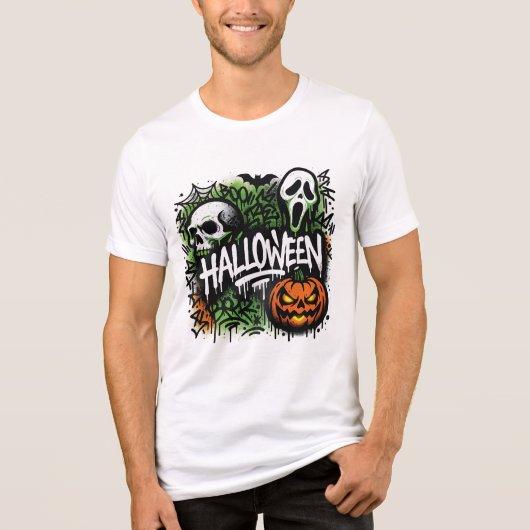 halloween Tri-Blend shirt (Voorkant)