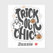 Halloween Trick and Treat Sticker (Vel)