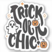 Halloween Trick and Treat Sticker (Voorkant)