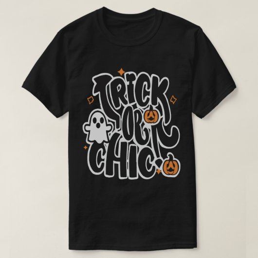 Halloween Trick and Treat T-shirt (Design voorkant)