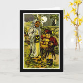 Halloween Trick of Behandelaars Kaart (Gele Bloem)