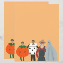 Halloween Trick of Treaters in Kostuums Scrapbook
