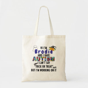 Halloween Trick of Treating Bag for Autism/ASD Tote Bag