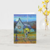 Halloween Trick- of Treed Note Card Kaart (Gele Bloem)