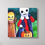 Halloween Trick of Treers Canvas Afdruk (Voorkant)