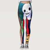 Halloween Trick of Treers Leggings (Voorkant)