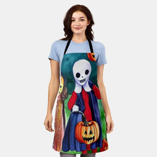 Halloween Trick of Treers Schort (Gedragen)