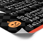 Halloween Trick of Treing Pandemic Poem Poster (Hoek)
