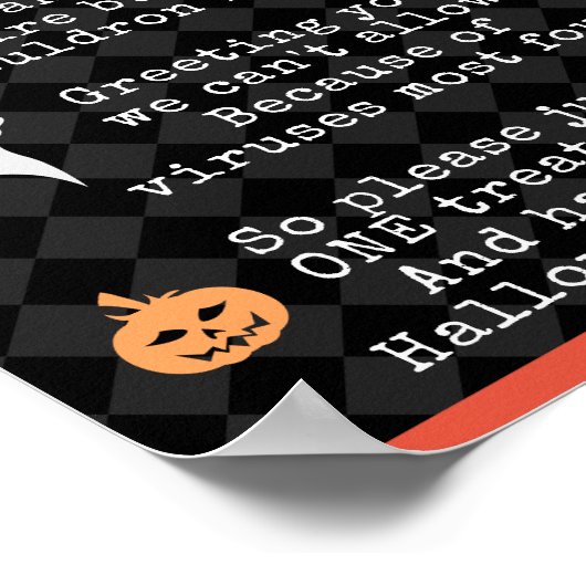 Halloween Trick of Treing Pandemic Poem Poster (Hoek)