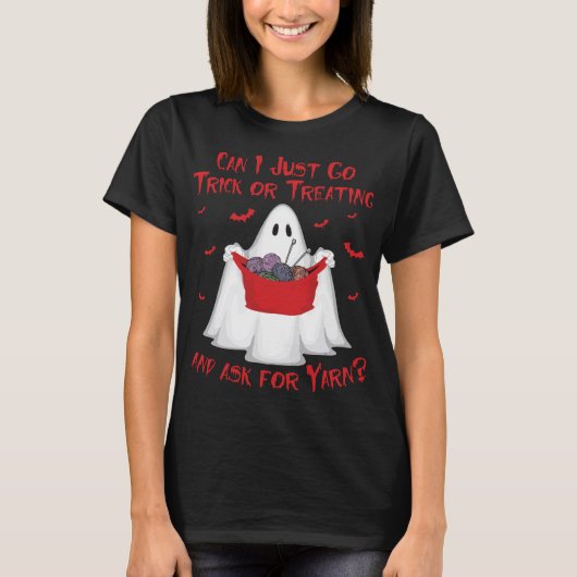 Halloween Trick of Trey Ask Yarn T-shirt (Voorkant)
