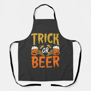 Halloween Trick or Bier Skelet Handen Schort