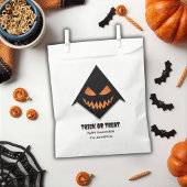Halloween Trick or treat - Aangepaste enge gezicht Bedankzakje