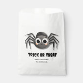 Halloween Trick or treat – Aangepaste Spider Desig Bedankzakje (Voorkant)