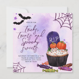 Halloween Trick or treat Aangepaste Uitnodiging