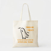 Halloween Trick or treat Bag - Ghost Tote Bag (Voorkant)