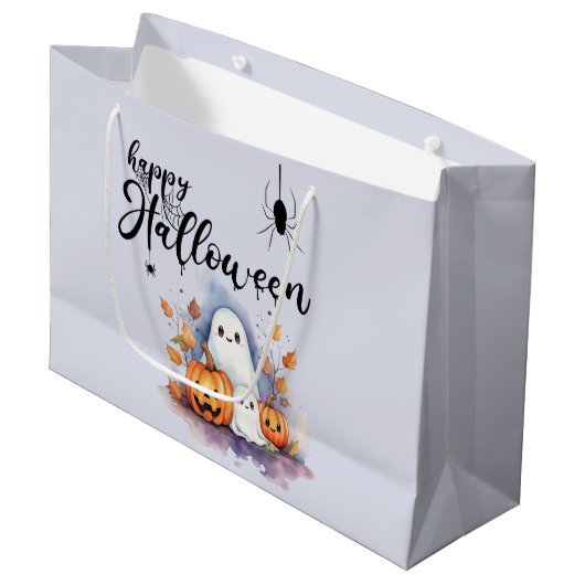 Halloween Trick or treat Bag Large Groot Cadeauzakje (Voorkant Gekanteld)