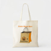 Halloween Trick or treat Bag Pumpkin Tote Bag (Voorkant)