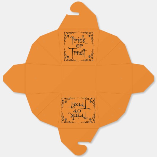 Halloween Trick or treat Bedankdoosjes (Ongevouwen)