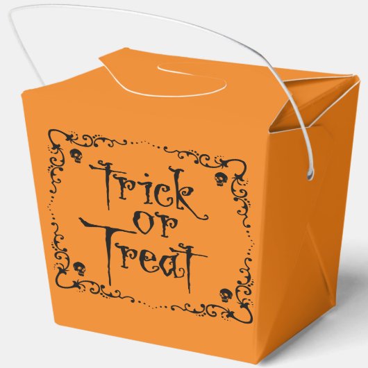 Halloween Trick or treat Bedankdoosjes (Achterkant)