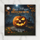 Halloween trick or treat bedankjes labels (Voorkant)