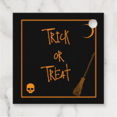 Halloween Trick or treat Bedankjes Labels (Achterkant)
