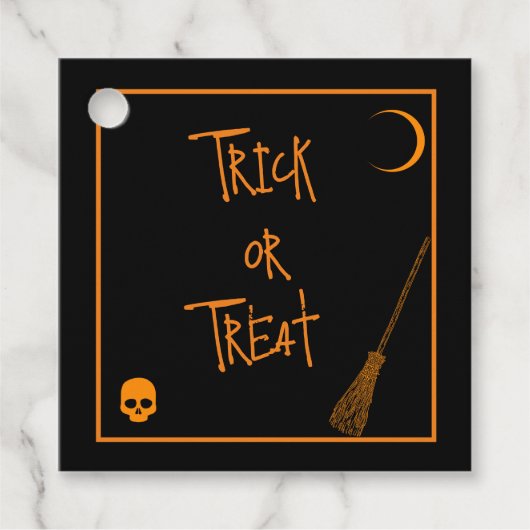 Halloween Trick or treat Bedankjes Labels (Voorkant)