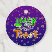Halloween Trick or treat Bedankjes Labels (Achterkant)