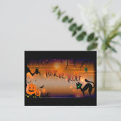 Halloween Trick or treat Briefkaart (Staand voorkant)