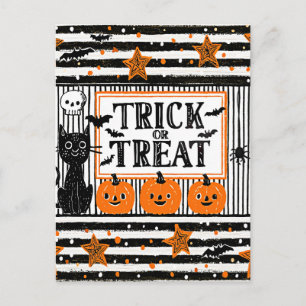 Halloween Trick or Treat Briefkaart