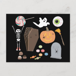 Halloween Trick or treat Briefkaart