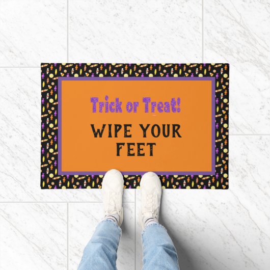 Halloween Trick or Treat Buiten Deurmat (Binnen)