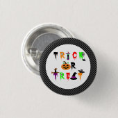 Halloween Trick or treat Button Badge (Voorkant /achterkant)